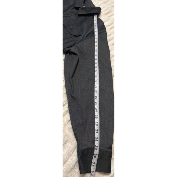 Wrangler Flex for Comfort Dark Gray Button-Down Shirt Cotton Blend Men's Size XL - Picture 14 of 16